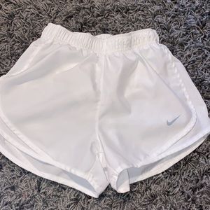 Nike White Running Shorts